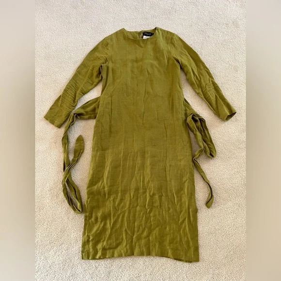 Fauxgerty “The Frannie” Vintage Linen Dress - Picture 3 of 6